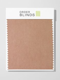 an image of a color swatch with the words order blinds on it