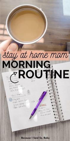 morning routine for stay at home moms Mommy Night Time Routine, Creating A Routine Daily Schedules, Stay At Home Routine, Sahm Routine, Morning Routine With Baby, Morning Routine For Moms, Mom Morning Routine, Stay At Home Mom Schedule