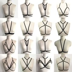 Harness Fashion, Top Lingerie, Harness Bra, Body Harness, Creation Couture, Pretty Lingerie, Drawing Clothes, Fantasy Clothing, Sewing Clothes