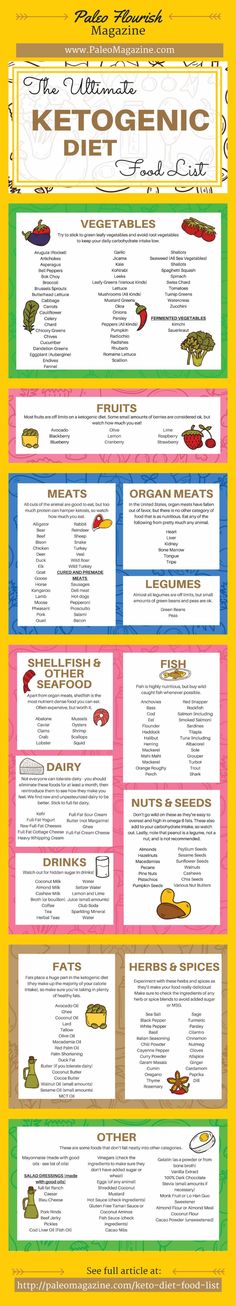 Ketogenic Diet Food List Infographic - http://paleomagazine.com/ketogenic-diet-food-list #ketogenic #keto List Infographic, Ketogenic Diet Food List, Low Carb Meal, Resep Diet, Keto Diet Food List, Low Carb Paleo, Think Food