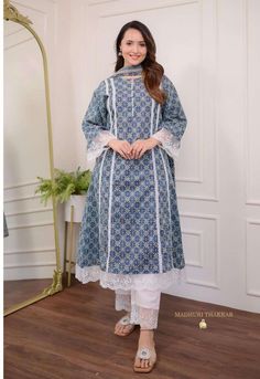 ROYAL BLUE SHADES SUMMER SPECIAL COTTON WITH PRINTED READYMADE SUITS COLLECTION AT BEST RATE Summer Cotton Suits Design, Cotton Suit With Lace Designs, Indian Suit Designs For Women, Dress Design 2024, Suits Design With Lace, All Over Printed Suits Design, Pakistani Cotton Suits Design, Laces Designs On Suits, Rayon Kurtis Design