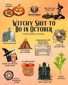 Hedge Witch Aesthetic Outfit, Things To Do In October, October Magic, Personal Rituals, Wicca Holidays, Magickal Correspondences, Beginner Witchcraft, Witchcraft Tarot, Blessed Samhain