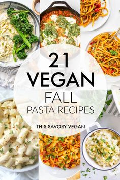 21 vegan fall pasta recipes