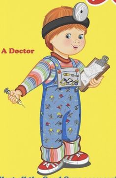 a book cover with an image of a child in overalls holding a clipboard