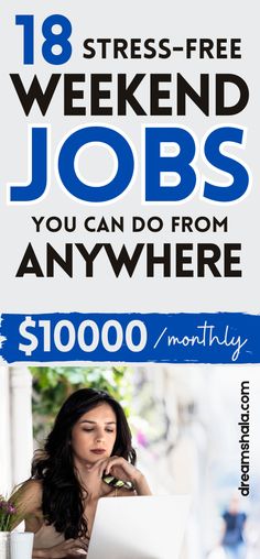 Want to make some extra cash with the best part-time jobs in weekends? Whether you're looking for remote opportunities or side hustle ideas that let you work from home, I’ve gathered the top gigs to boost your income. These roles are perfect for anyone needing flexible hours to make extra money. Start transforming your weekends into a profit-making time! #weekendjobs #parttimejobs #sidehustles #sidehustleideas Extra Money Jobs, Best Part Time Jobs, Weekend Jobs, Cha Ching, Work From Home Careers, Amazon Book, Work From Home Companies, Job Info