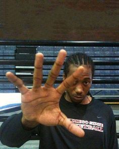 a man making the vulcan sign with his hand