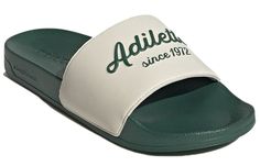 adidas Adilette Shower Slides Minimalistic Cozy Wear-Resistant Sports Slippers Unisex White Green GW8749 Adidas Slippers Outfit, Adilette Slides Outfit, Adidas Slippers, Slippers Outfit, Sport Slippers, Cozy Wear, Adidas Slides, Adidas Adilette, White Green