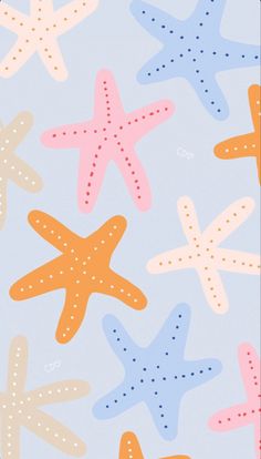 an image of starfishs on a blue background