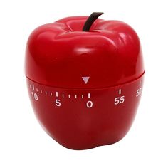 Red Apple Shaped Timer (Pack of 6) - Timers - Baumgartens Inc Apple Decor, Red Sign, Apple Shaped, Countdown Timer, 60 Minutes, Red Apple, Kitchen Tools And Gadgets