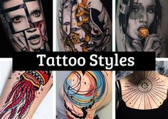 tattoos that are all different styles and colors