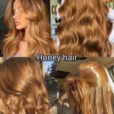 Rambut Brunette, Strawberry Blonde Hair Color, Brown Hair Inspo, Ginger Hair Color, Honey Blonde Hair, Strawberry Blonde Hair, Honey Hair, Blonde Hair Inspiration, Pretty Hair Color