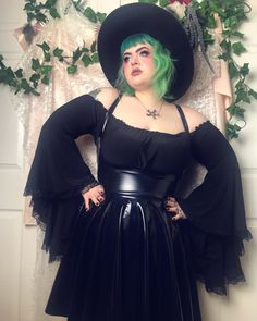 Shop this Instagram.mention.caption from @allymayhem Raven Fashion, A Bed Of Roses, Angel Top, Plus Size Goth, Goth Witch, Feel Powerful, Witchy Goth, Bed Of Roses, Black Angel