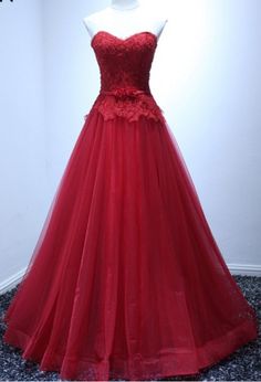 The new arrival is a real photo of the red dress festa gown evening gown with a formal evening dress Red Ball Gowns, Open Dress, Strapless Evening Dress, Red Wedding Dresses, Dresses Classy, Evening Dress Floor Length, Lace Formal Dress, Formal Evening Dress, Dress Gown