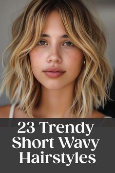 23 Trendy Short Wavy Hairstyles Shoulder Length Hair Beach Waves, Beach Wave Shoulder Length Hair, Hairstyles For Shoulder Length Wavy Hair, Textured Wavy Bob, Short Hair Styles Wavy Hair, Wavy Hair Naturally Haircut, Short Haircuts For Wavy Hair Women, Short Wavy Hair Round Face, Short Haircut For Wavy Hair