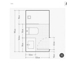 a drawing of a bathroom with the measurements