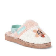 The Moana Little & Big Girls Scuff Slipper are perfect for girls of all ages, available in sizes 7 through 13. The vibrant colors and enchanting Moana graphic capture the essence of the adventurous heroine, sparking imagination and wonder with every step. Constructed with soft and durable materials, including a plush lining and a cushioned insole, these slippers provide cozy comfort for all-day wear. The scuff design ensures easy on-and-off, making them ideal for busy mornings or relaxed evening Moana Shoes, Character Slippers, Frozen Elsa Shoes, Non-slip Cartoon Slippers With Round Toe, Kid Slippers, Elsa Shoes, Disney Slippers Kids, Coral Shoes, Animal Slippers