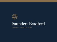 the logo for saunders bradford general constructions