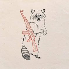 Raccoon Drawing, Raccoon Tattoo, Spooky Tattoos, Tattoo Art Drawings, Funny Tattoos, Tattoo Flash Art, Artistic Style, Art Tattoos, Matching Tattoos