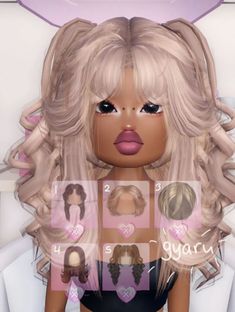 Best Dress Up Games, Clown Hair, Gyaru Hair, Outfit Hacks, Album Cover Wallpaper Collage, Roblox Dress, Dti Hacks