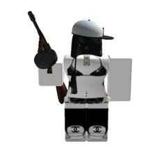 a lego figure holding a baseball bat and wearing a white shirt with black trims