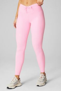 PureLuxe Ultra High Waisted Ruched Legging Fabletics pink female Activewear >> Womens >> Bottoms >> Leggings >> Full Length PureLuxe regular Yoga and Studio 4-Way Stretch Ruched leggings in PureLuxe fabric. Female Activewear, Ruched Leggings, Soft Leggings, Leggings Design, Deep Breath, Pink Leggings, Model Photos, The Rise, Colorful Leggings