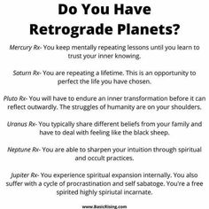 a sign that says do you have retrorade planets?