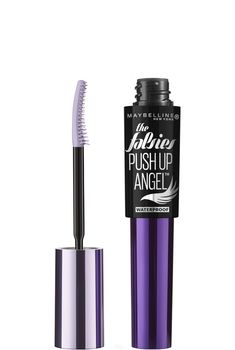 PRICES MAY VARY. False Lashes Look: Achieve The Falsies push-up effect, now with a lifted winged look. The push-up wing volumizing mascara brush sweeps lashes to the side, while lifting and plumping from the roots Waterproof Mascara Formula: The styling formula holds the lifted wing look in place. Waterproof, curling and lengthening mascara features for all-day wear without smudging. Ophthalmologist tested Maybelline Is The Eye Expert: Whatever your signature eye look, whether natural or dramati Push Up Angel Mascara, Best Drugstore Mascara, Maybelline Falsies, Drugstore Mascara, Oil Free Makeup, Fiber Lash Mascara, Mascara Brush, Mascara Tips, Best Mascara