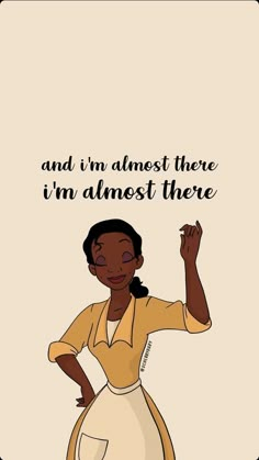 the princess and the frog quote with an image of a woman in yellow dress holding her hand up