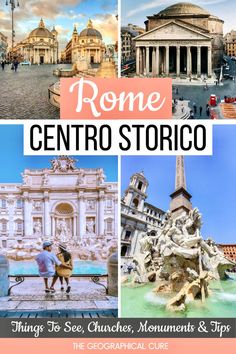 Pinterest pin for guide to the historic center of Rome Best Food In Rome, Summer In Rome, Food In Rome, Free Things To Do In Rome, Rome Bucket List, Rome Winter, Rome Summer, Places In Rome, Rome Aesthetic