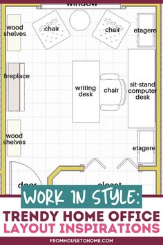 the work in style trendy home office layout instructions for small spaces with no windows