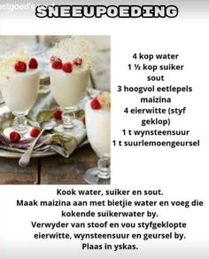 the recipe is shown with three glasses filled with milk and raspberries on top