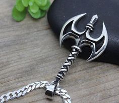 Sterling silver Viking axe necklace Viking axe by LifeOfSilver Norse Jewelry, Viking Pendant, Jewelry Mens, Choker Pendant, Heart Necklace Diamond, Gold Chains For Men, Symbolic Jewelry, Heart Shaped Diamond