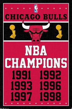 the chicago bulls'logo is shown in red and black