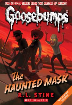 the book cover for goosebumps's the haunted mask by r l stine