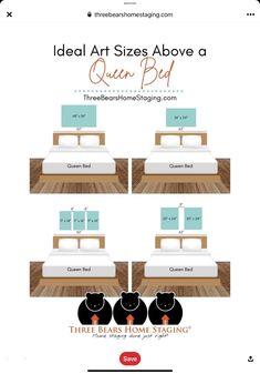 the bed is shown with three different stages to make it easier for someone to sleep