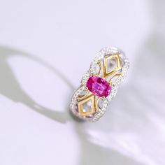 *Condition: Brand new *Center Stone: Natural purple pink spinel, cushion Cut, approx 1ct *Side Stones: Natural white diamond round-cut & Marquise-cut (VS1 clarity and F color) *Ring Weight: 4.48g (depend the ring size) *Metal Purity: Can be select Each piece is made-to-order with care and special attention to detail. all items are made with conflict-free diamonds and gems. Size: made to order The item will be gift wrapped and shipped. --------------------------------------------------------- Pink Sapphire Cushion Cut Fine Jewelry Ring, Fine Jewelry Pink Sapphire Cushion Cut Ring, Pink Sapphire Cushion Cut Rings, Pink Cushion Cut Diamond Ring Fine Jewelry, Luxury Pink Ruby Jewelry, Luxury Pink Ruby Ring With Diamond, Pink Diamond Ring With Gemstone Accents For Gift, Luxury Pink Ruby Diamond Ring, Pink Cushion Cut Gemstone Jewelry