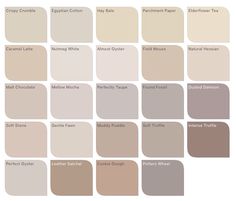 the different shades of neutral paint