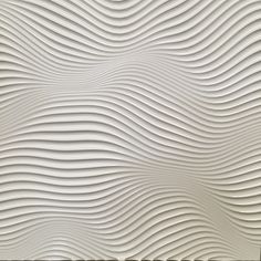 a white wall with wavy lines on it