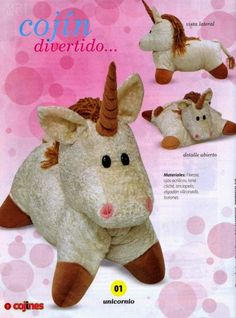 the stuffed animal unicorn is in its package