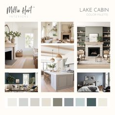 the interior color scheme for lake cabin