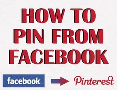 the cover of how to pin from facebook