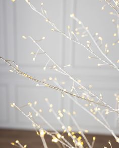 the branches are lit up and ready to be used as decorations or for an arrangement