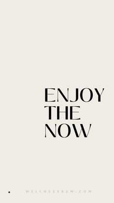 Enjoy the now. Just a daily motivation reminder that today is yours, and each moment is a gift. Make the most of it! Take a few minutes to enjoy the little things in life and appreciate the beauty around you. Life is too precious to waste away your time on things that don't make you happy. Spend your days doing what makes you truly alive! 💕☀️ Enjoy Life Now Quotes, Enjoy The Life Quotes, Make The Most Of Today, Enjoy Now Quotes, Quotes About Moments In Life, Enjoy The Now Quotes, Being On Time Aesthetic, Its Your Year, Enjoy Where You Are Now