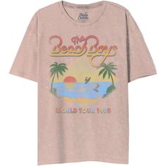 This Beach Boys concert t-shirt, by Dirty Cotton Scoundrels, is from the band's 1988 World Tour. This tour helped promote their new single at the time, Kokomo, which was featured in the Tom Cruise film, Cocktail. Made from 100% coral pink cotton with a mineral wash and distressed graphics for a true vintage look and feel, our unisex tee features the band's logo and World Tour 1988 framing a drawing of surfers. #beachboys #mensfashion #womensfashion #dirtycottonscoundrels #bandtees #rockerrags Vintage Swatch Watch, Rose Clothing, Maui And Sons, Beach Boys, The Beach Boys, Mens Loungewear, Rock T Shirts