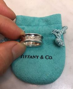 ad eBay - Find many great new & used options and get the best deals for Vintage TIFFANY & CO Sterling Silver 1837 Concave Band Ring Size 5.25 1997 at the best online prices at eBay! Free shipping for many products! Tifanny And Co Rings, Tiffany And Co Rings, Tiffany And Co Ring, Tiffany Ring, Tiffany Co Rings, Tiffany Rings, Lace Ring, Vintage Tiffany, Tiffany Jewelry