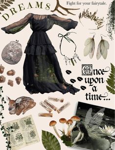 Fairy Tales Outfits, Dark Forest Witch Outfit, Dark Forest Outfit Aesthetic, Dark Fairy Core Aesthetic Outfits, Woodland Goth Aesthetic Outfits, Forest Party Outfit, Forest Aesthetic Clothing, Goth Fairy Dress, Forest Fairy Outfit Ideas