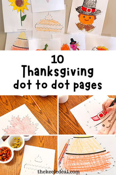 Free Thanksgiving connect the dot printable activity sheets for kids to enjoy this holiday season. Thanksgiving Connect The Dots, Thanksgiving Dot To Dot, Printable Activity Sheets For Kids, Connect The Dots Printable, Dot To Dot Printables, Thanksgiving Worksheets, Free Thanksgiving Printables, Alphabet Recognition, Dots Free