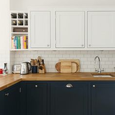 the kitchen is clean and ready to be used by someone in their home or business