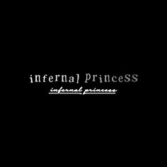 the international princess logo on a black background