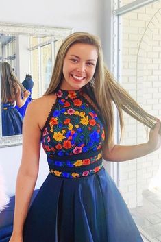 Royal Blue Shorts, Formal Ball Gown, Dress With Open Back, Homecoming Dresses Short, Prom Dresses Short, Homecoming Dress